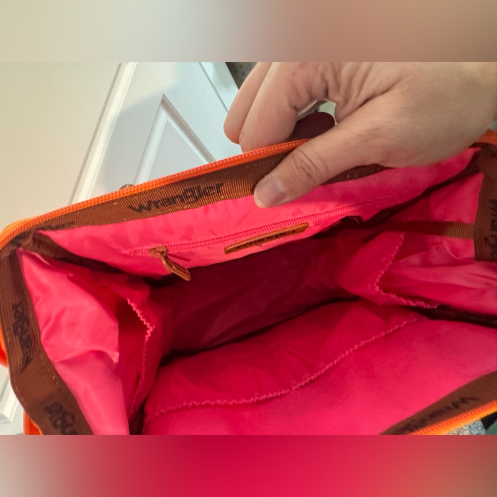 Wrangler Callie Orange Aztec Pattern Backpack - N… - image 5